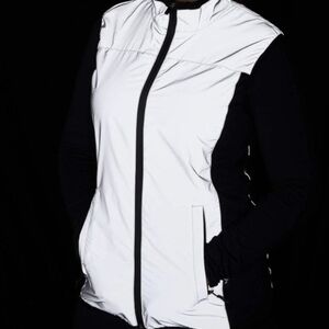 BTR High Visibility Reflective Silver Womens Cycling/Running Vest UK10 EU38